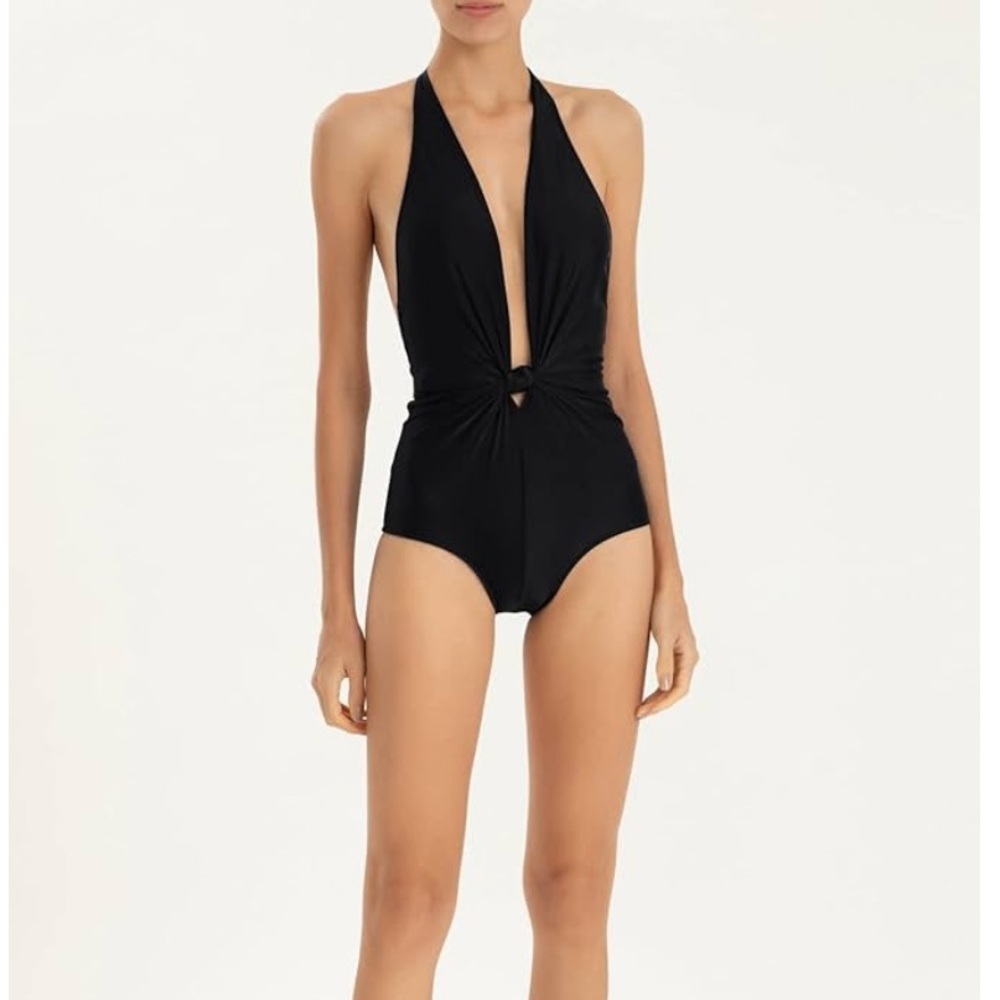 Adriana Degreas Halterneck Knot Swimsuit - Picture 2 of 4